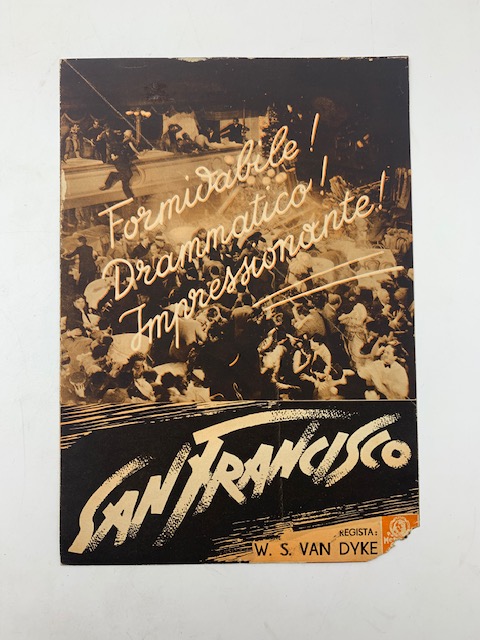 San Francisco. Un film di W. S. Van Dyke con Clark Gable (pieghevole promozionale)